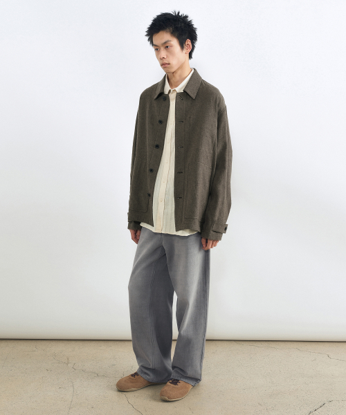 Льняная куртка French Work BROWN