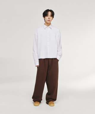 SIGNATURE シグニチャー オックスフォード クロップシャツ [ホワイト] 画像 3