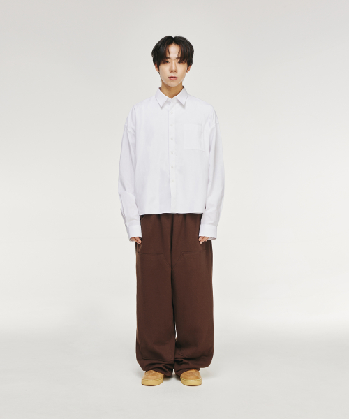 SIGNATURE シグニチャー オックスフォード クロップシャツ [ホワイト] 画像 11