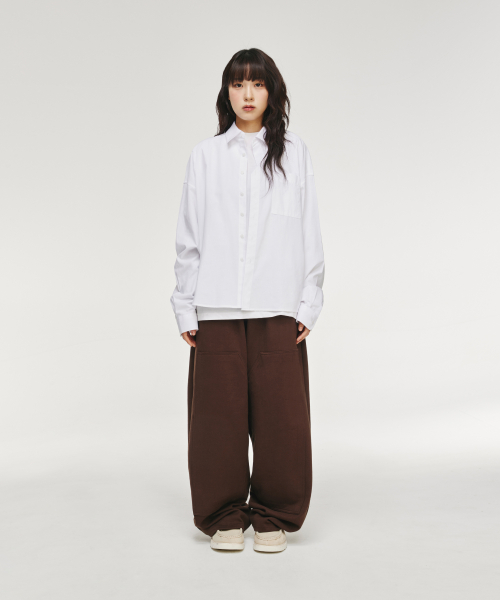 SIGNATURE シグニチャー オックスフォード クロップシャツ [ホワイト] 画像 12
