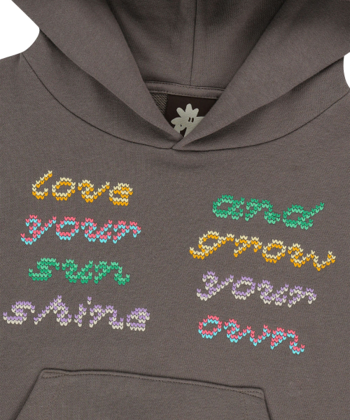 W Fly Stitch Hoodie Taupe
