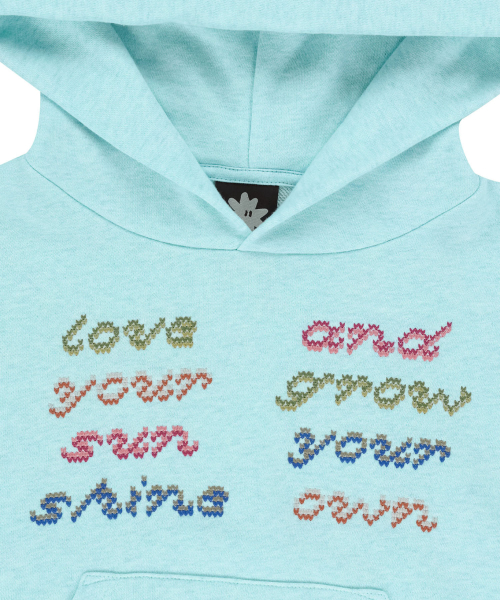 W Fly Stitch Hoodie Heather Blue