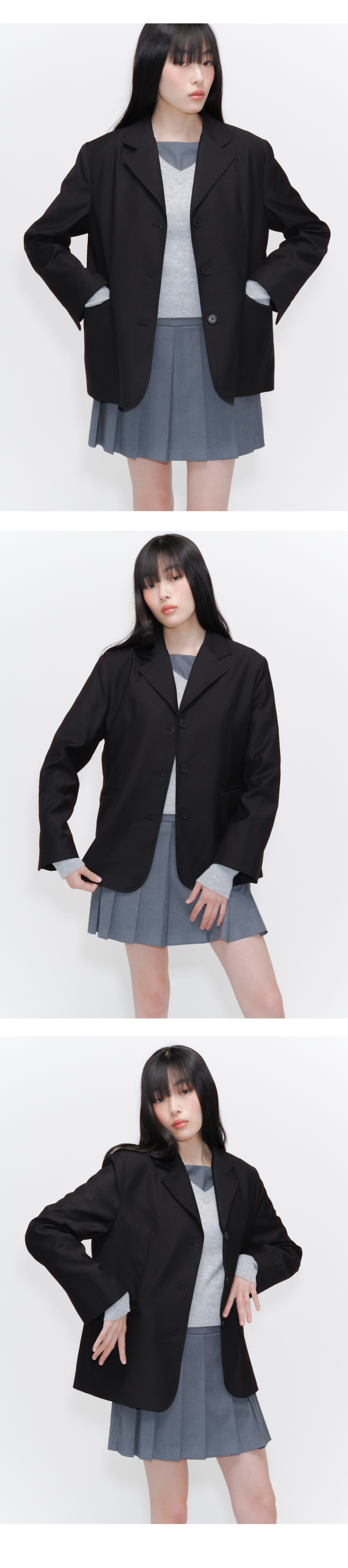 【MISEKI SEOUL】Pleats one piece ★韓国人気★ 追跡付 MUSINSA公式 | MISEKI SEOUL Pleats one piece CHARCOAL