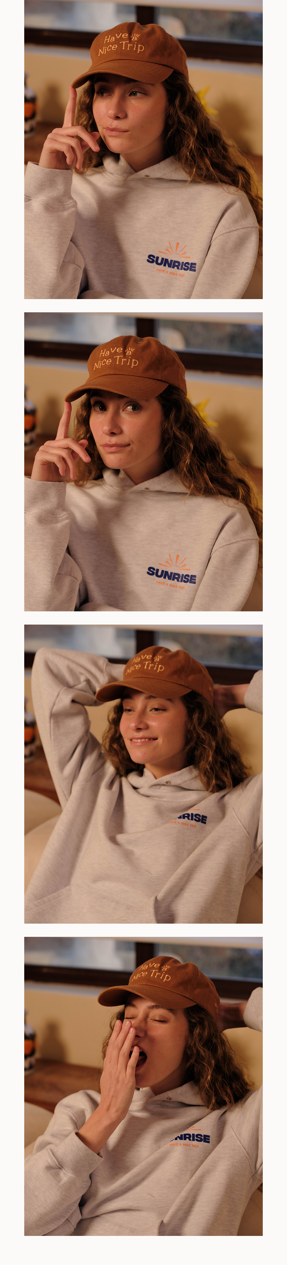 HELLO■Have a Nice Trip Ball Cap_Cinnamon Brown■送料込 MUSINSA公式 | HELLO SUNRISE Have a Nice Trip Ball