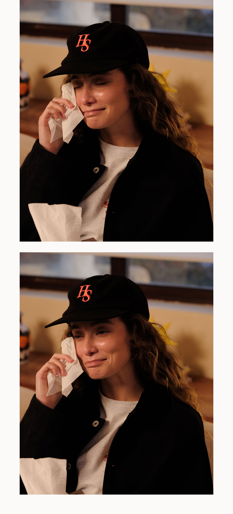 MUSINSA | HELLO SUNRISE HS Logo Relaxed Fit 5panel Cap_Black