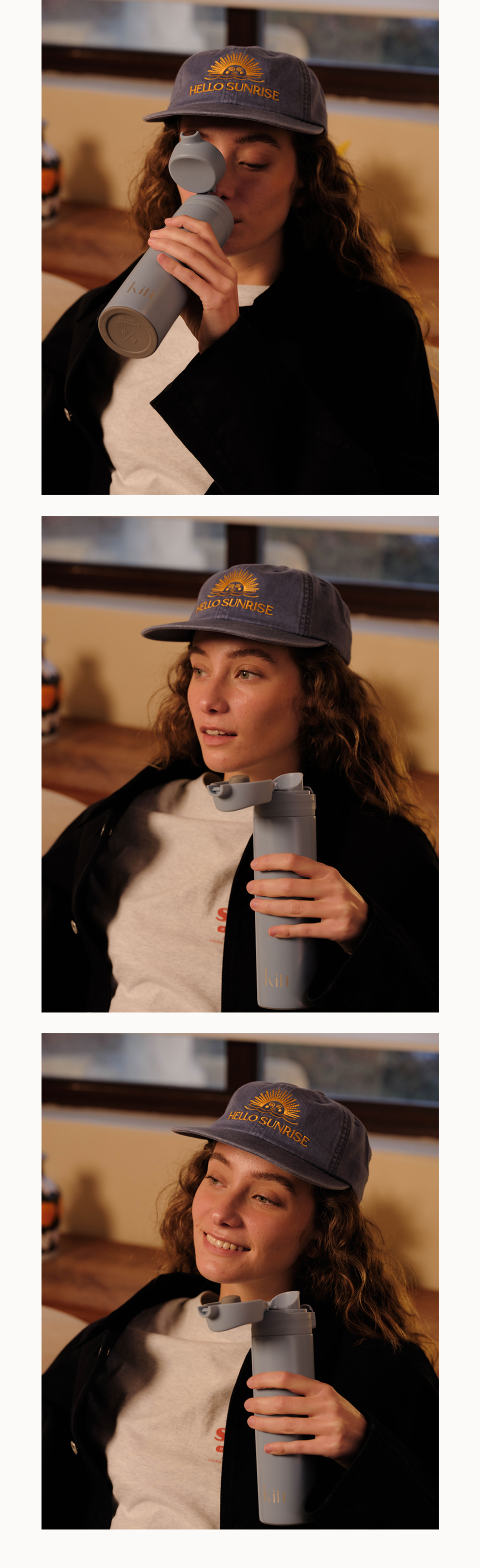 HELLO■Washed OG Logo 6Panel Cap_Charcoal■送料込 ciatre x HS OG LOGO Washed 6Panel Cap | ciatre