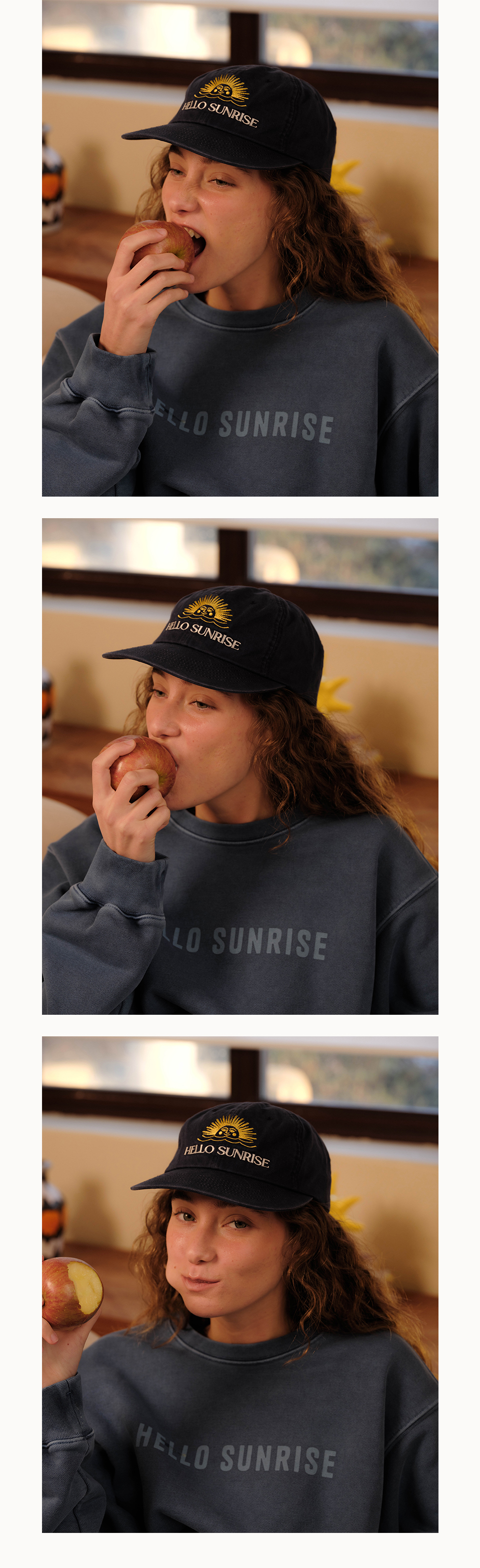 キャップ Hello Sunrise Washed Two Tone Logo 6Panel CapNavy 23HSCPTN01 ciatre x HS Two Tone Washed OG Logo Cap | ciatre