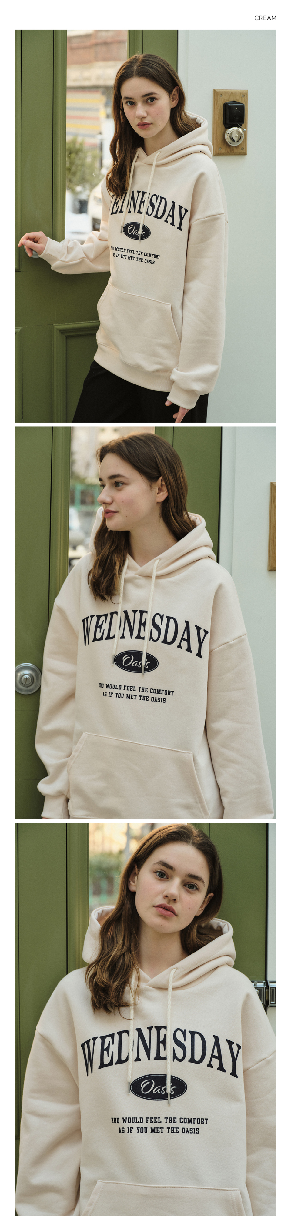 MUSINSA | WEDNESDAYOASISFORWOMEN W/Signature Overfit Hooded