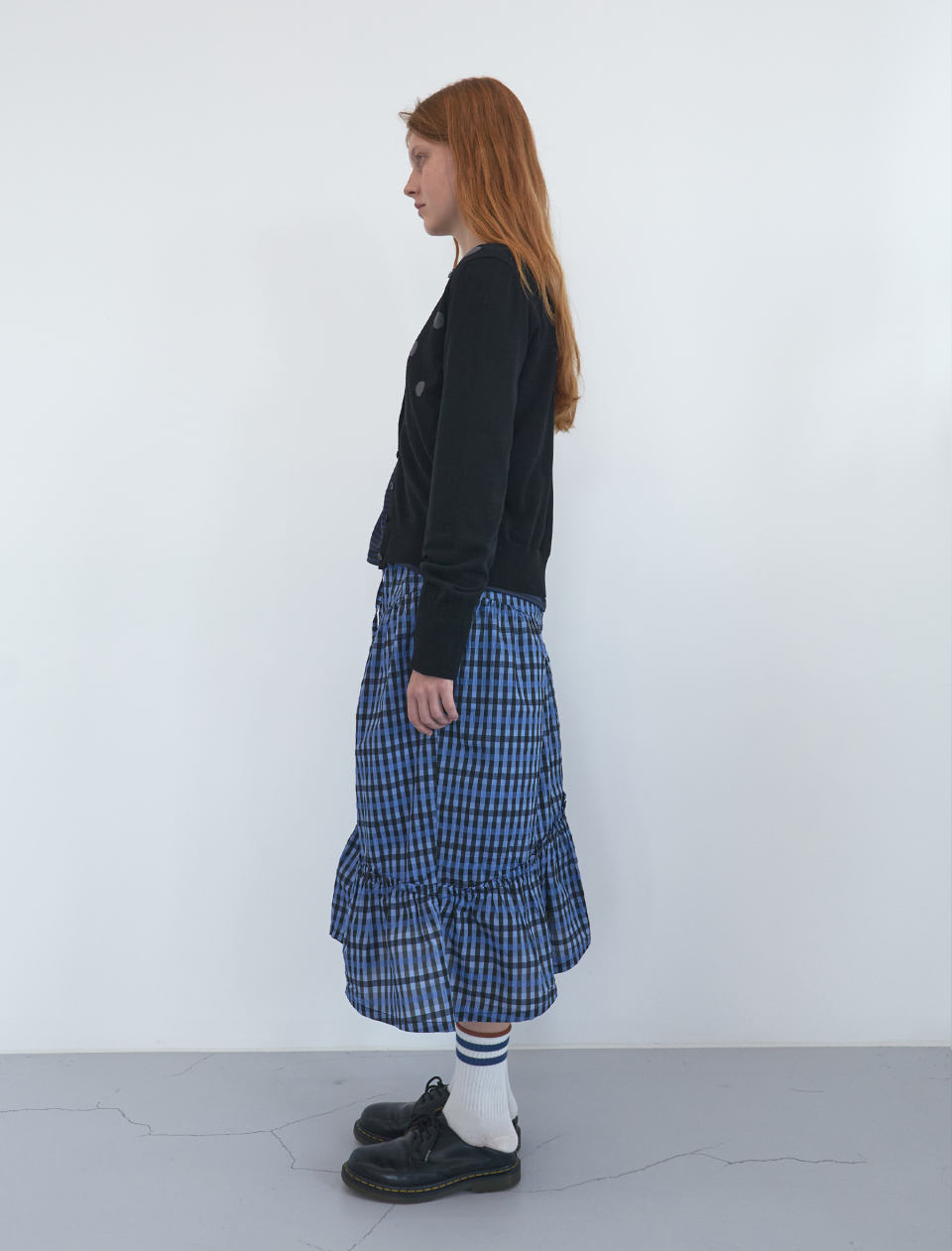 スカート [ENZO BLUES] Shirring Banding Skirt : 2color MUSINSA公式 | ENZO BLUES Shirring banding skirt (Blue)