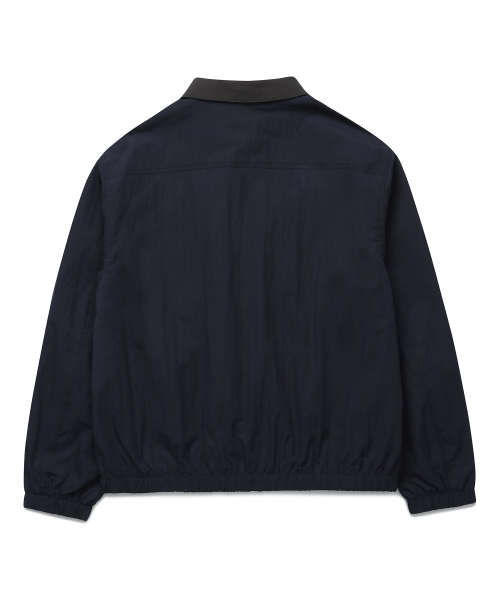 Куртка с контрастным воротником (Dark Navy)