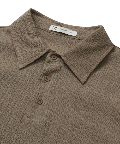 Wish&Wear сирсакер поло (Beige)