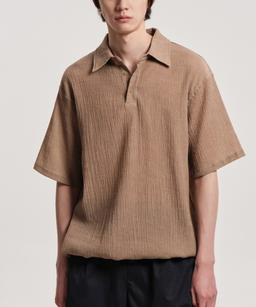 Wish&Wear сирсакер поло (Beige)