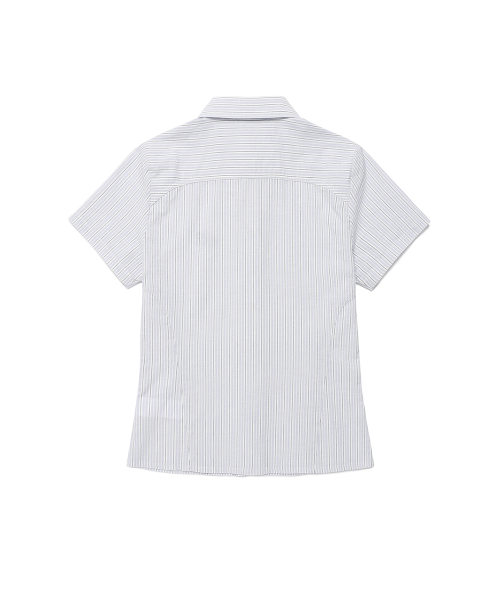 W STRIPED HALF SLEEVE SHIRT BLUE(CV2FMFW362A)