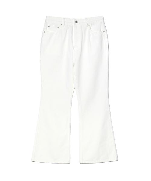 D16 FLARE DENIM Off White