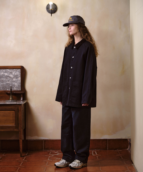 Washed VTG Work Jacket_Navy