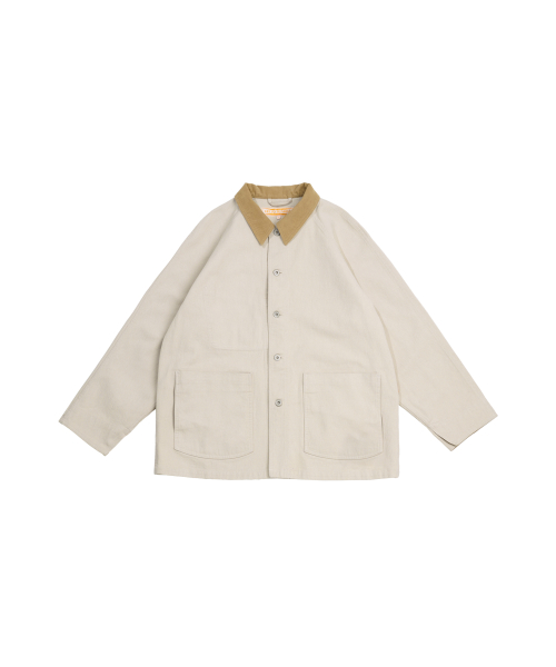 Washed VTG Work Jacket_Ivory