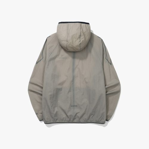 Легкая беговая куртка из текстиля GREY