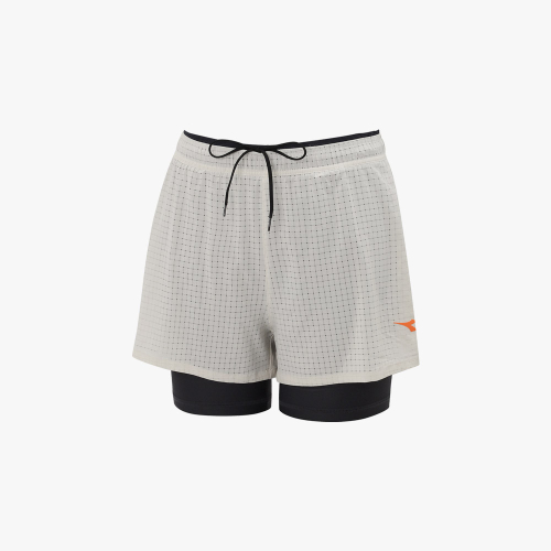 Женские беговые шорты 2 in 1 4 дюйма LIGHT GREY