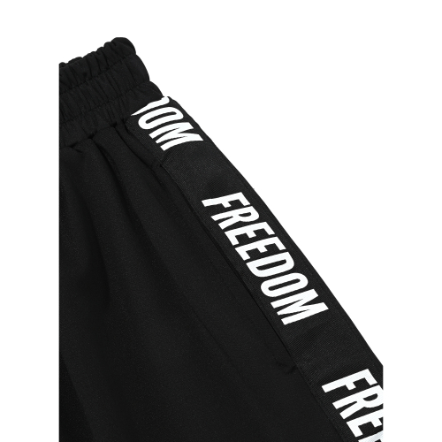 Шорты-бермуды Freedom с надписью (Black/White)