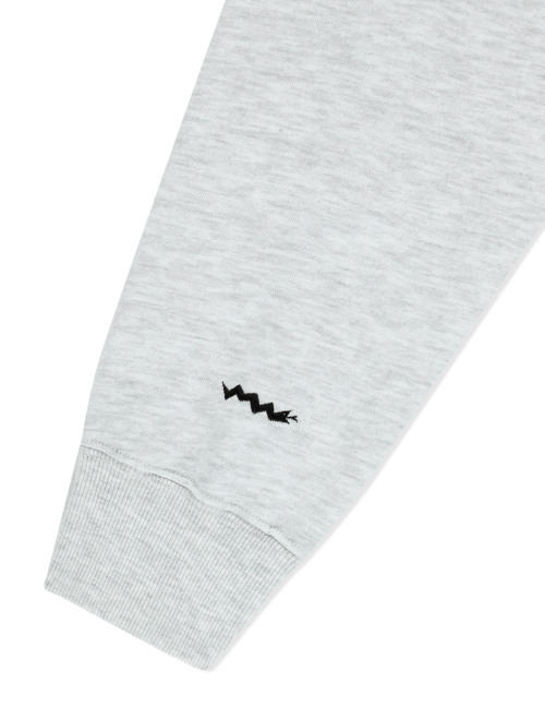 Y.e.s Sign Logo худи светлый серый