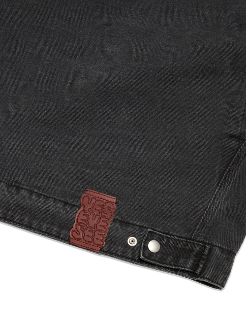 Loose Fit на молнии Denim куртка чёрный
