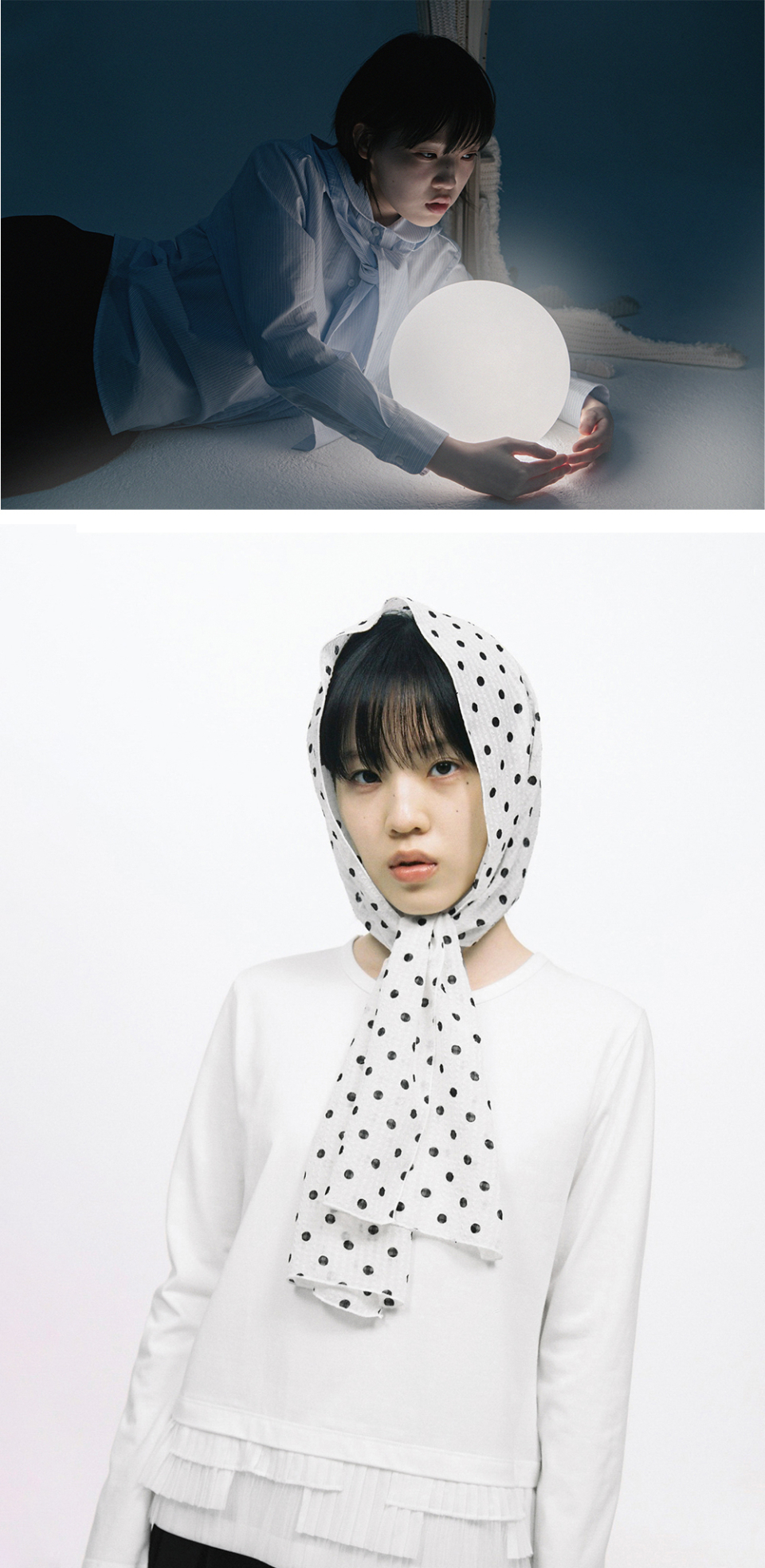 [oheshio] DOT SHEER PATTERN SCARF /追跡付 MUSINSA | OHESHIO DOT SHEER PATTERN SCARF, WHITE