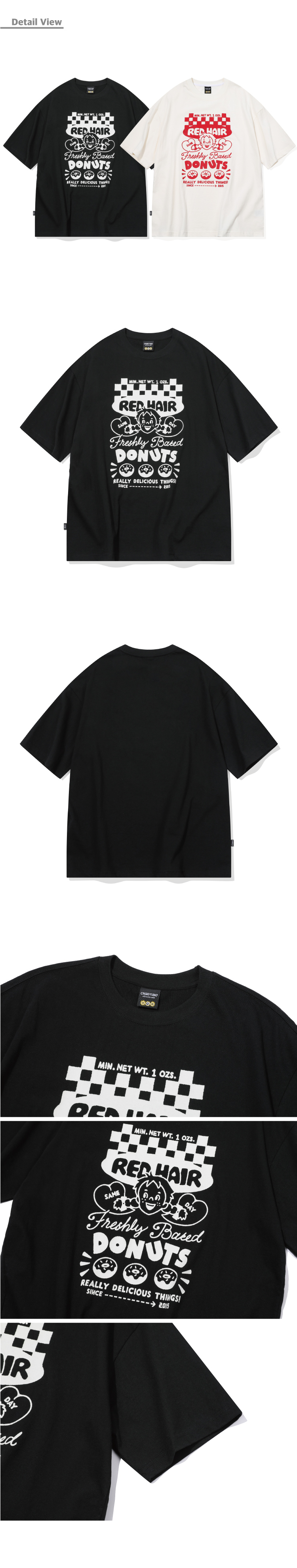 MUSINSA | CPGN STUDIO FRESH DONUT Short Sleeve T-shirt Black
