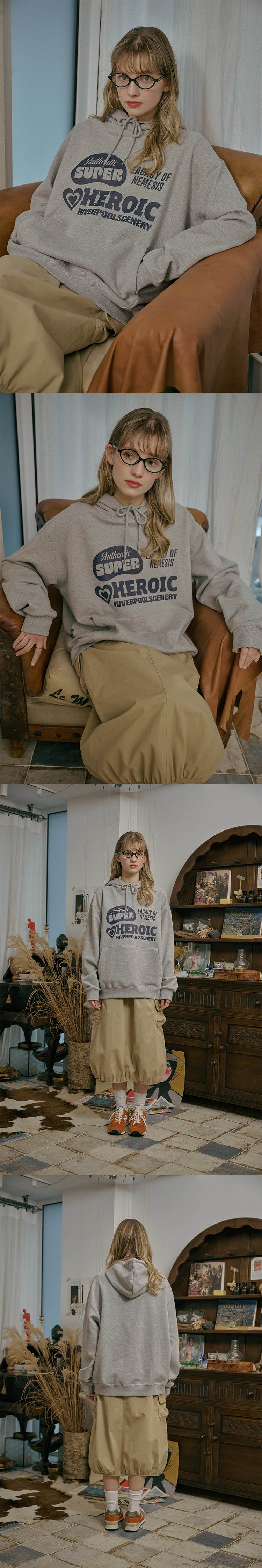MUSINSA | CPGN STUDIO HEROIC HOODIE GREY