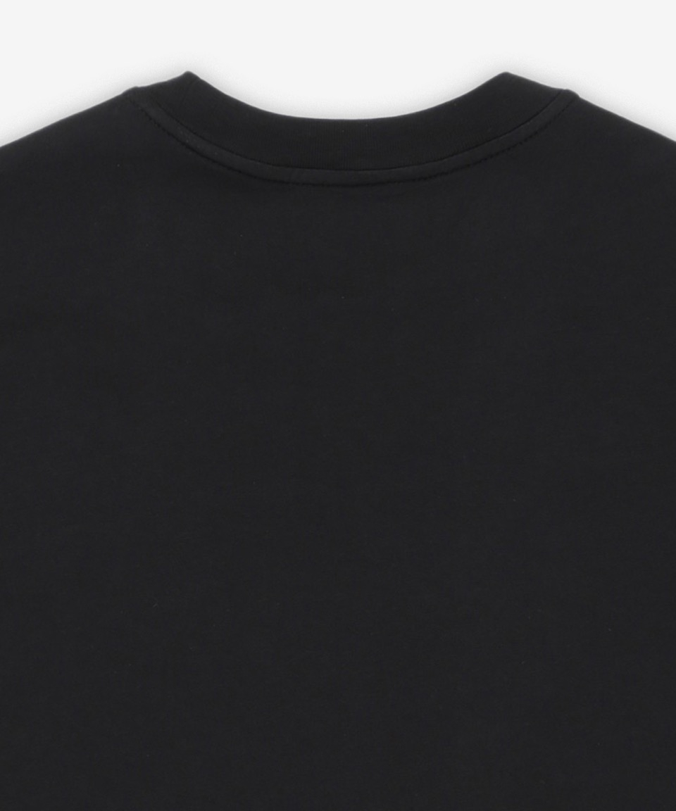 MUSINSA | MONCLER Logo Patch Short Sleeve T-Shirt - Black