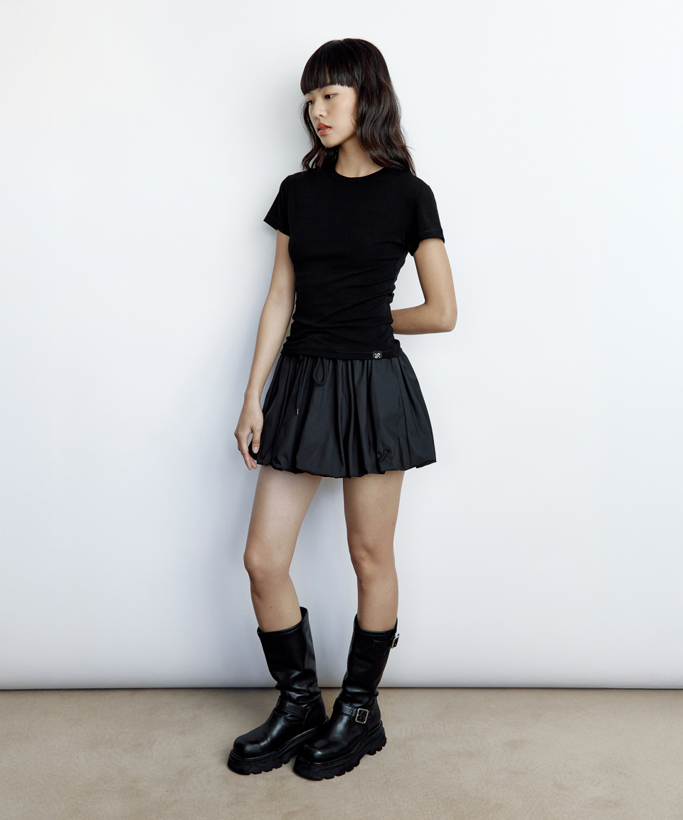 ROUGHNECK ■ Balloon Pants Skirt MUSINSA | ROUGHNECK Balloon Pants Skirt Black