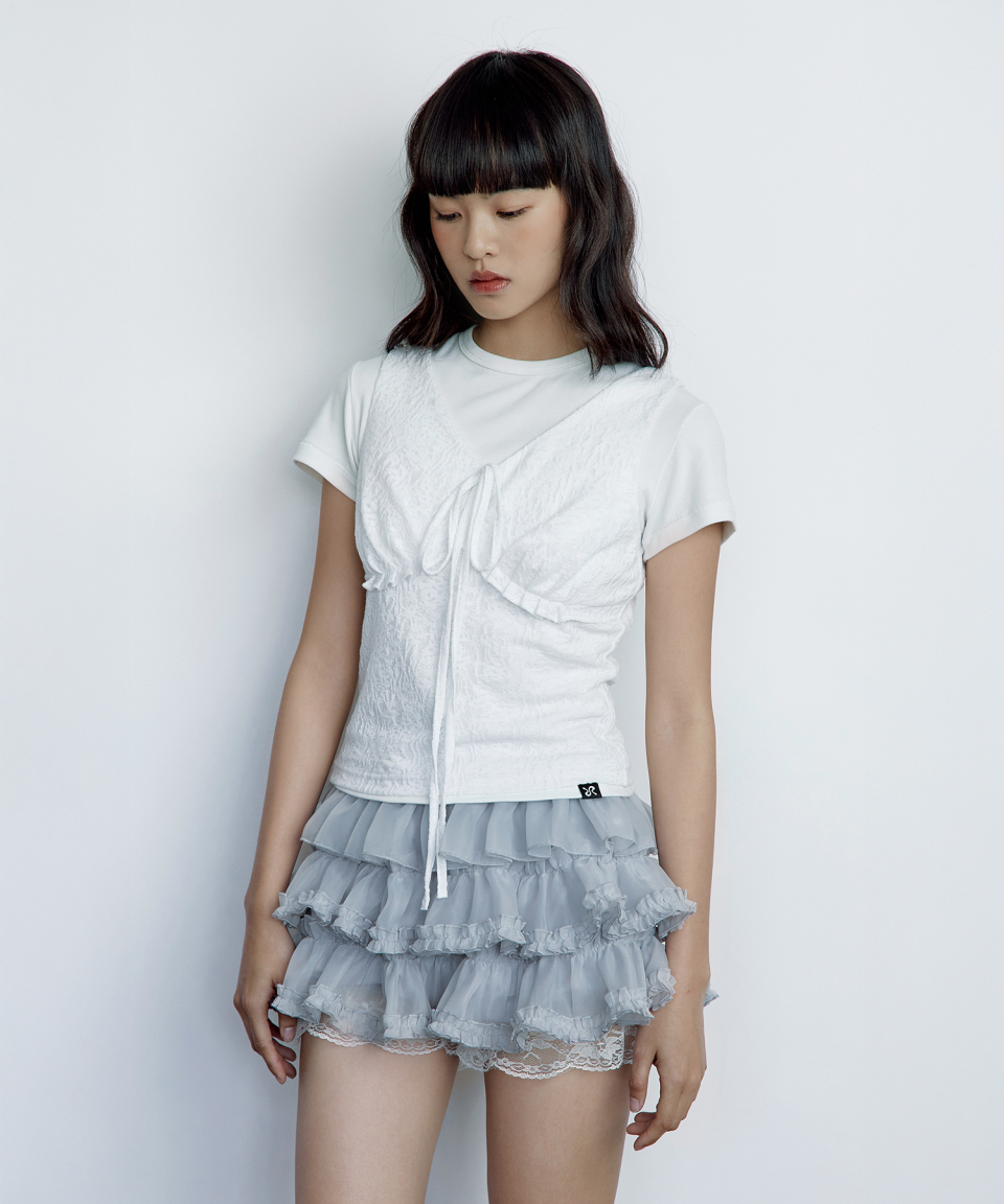 MUSINSA公式 | ROUGHNECK Tutu Pants Skirt Gray