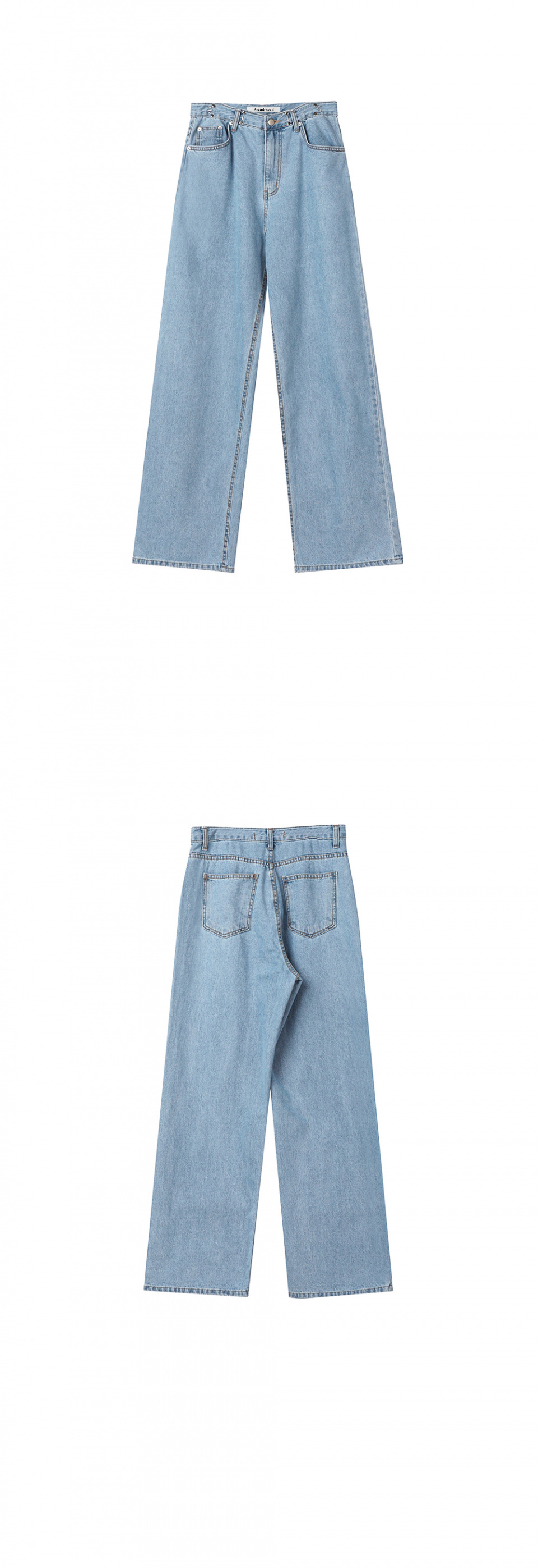 ☆AVANDRESS☆ BUCKLE WIDE DENIM PANTS MIDDLEBLUE AD41PT21MDB AVANDRESS