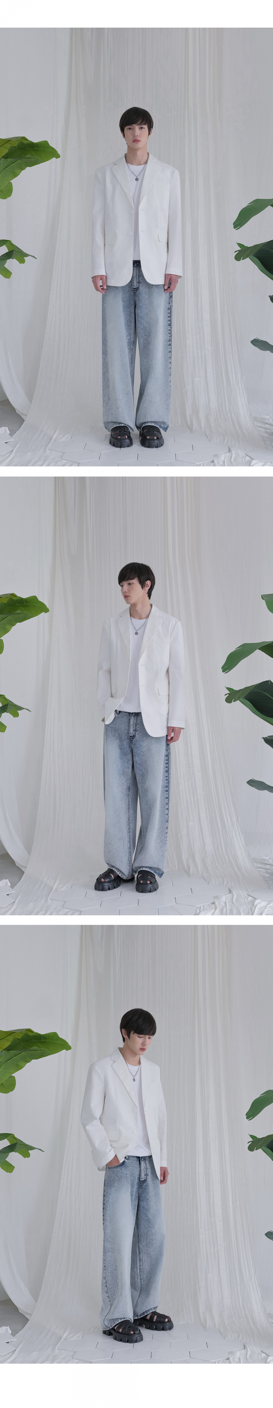 デニム・ジーパン AVANDRESS this is wide denim pants snow BLUE MUSINSA | AVANDRESS this is wide denim pants snow BLUE