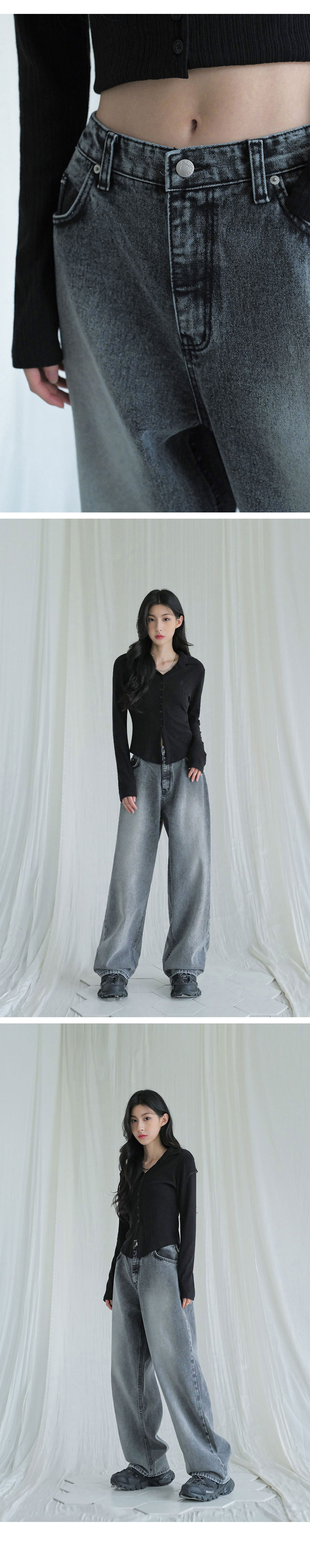 デニム・ジーパン AVANDRESS this is wide denim pants snow BLUE MUSINSA | AVANDRESS this is wide denim pants snow BLUE