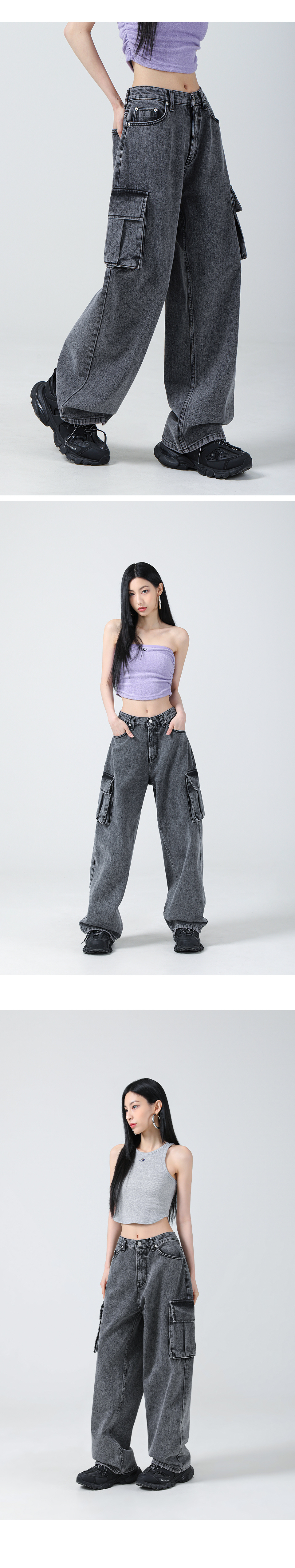 ★2024SS新作★AVANDRESS★Snow Cargo Denim Pants ☆2024SS新作☆AVANDRESS☆Snow Cargo Denim Pants