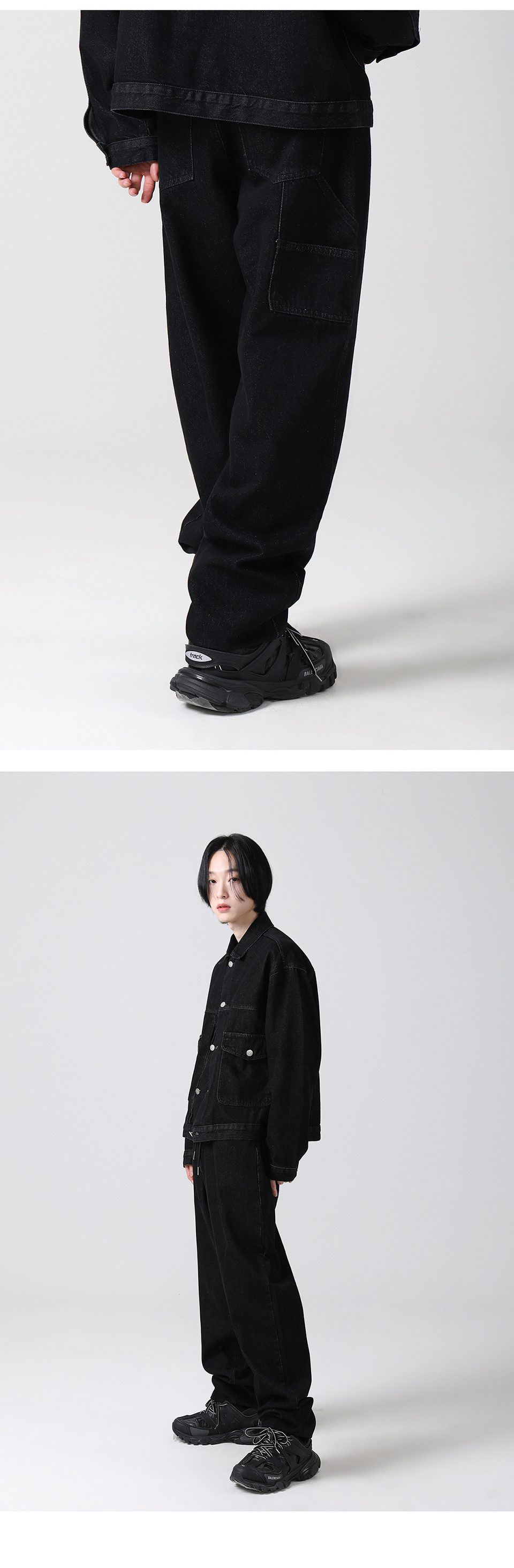 어반드레스(AVANDRESS) Carpenter Loosefit denim pants - 2COL