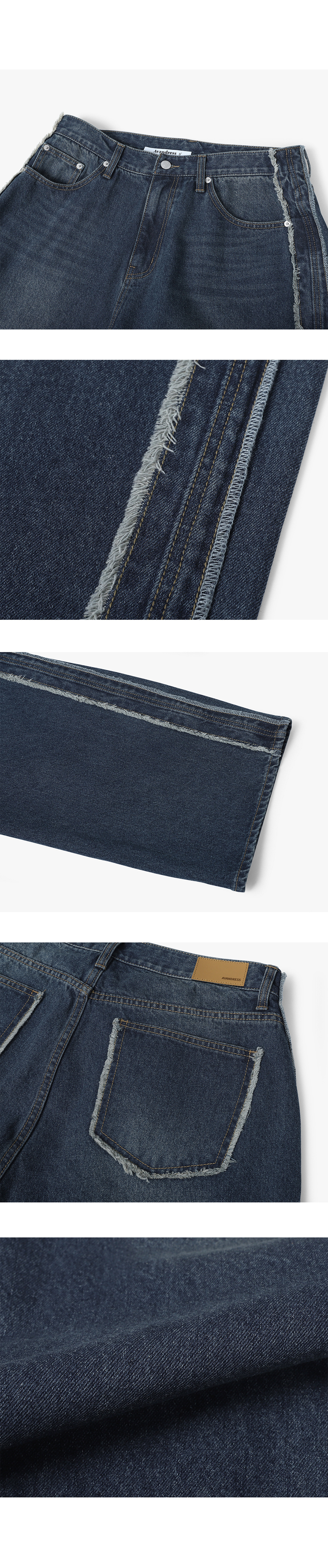 ★送料・関税込★AVANDRESS★Side Tessle Denim Pants★ ☆送料・関税込☆AVANDRESS☆Side Tessle Denim Pants