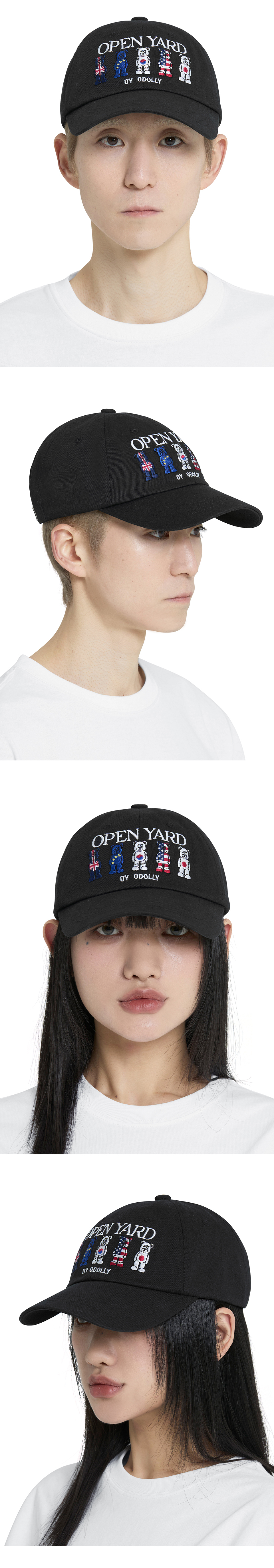 ★OY★FLAGGED ODOLLY CAP - BLACK★正規品/韓国直送料込/人気 MUSINSA公式 | OY FLAGGED ODOLLY CAP - BLACK