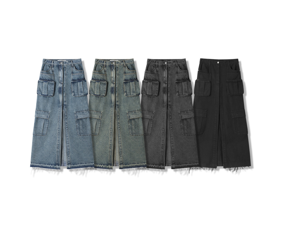 スカート AVANDRESS Evelyn Long Denim Skirt VINTAGE BLUE AD43SK18VBL MUSINSA | AVANDRESS Evelyn Long Denim Skirt BLUE