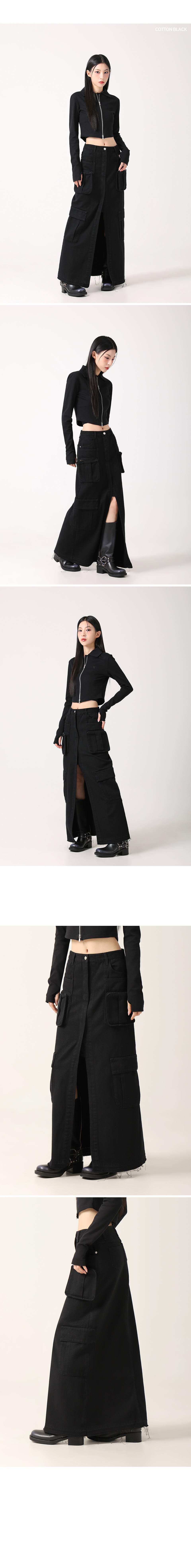 MUSINSA | AVANDRESS Evelyn Long Denim Skirt BLUE