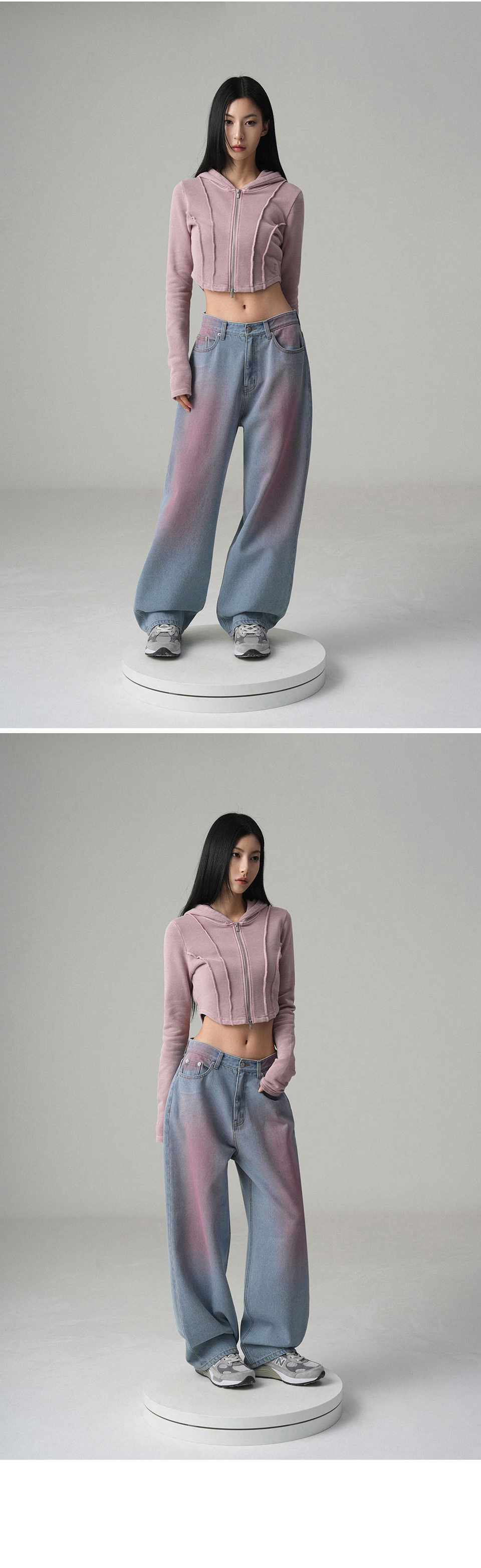 デニム・ジーパン AVANDRESS POP Pink Brush Denim Pants 4BFK788 MUSINSA | AVANDRESS POP Pink Brush Denim Pants LIGHT BLUE