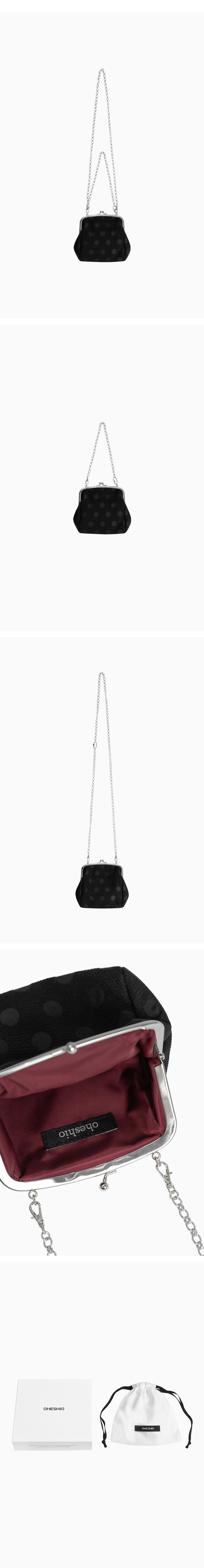 【OHESHIO】DOT CHAIN CROSS BAG ドットチェーンクロスバッグ MUSINSA | OHESHIO DOT CHAIN CROSS BAG, BLACK
