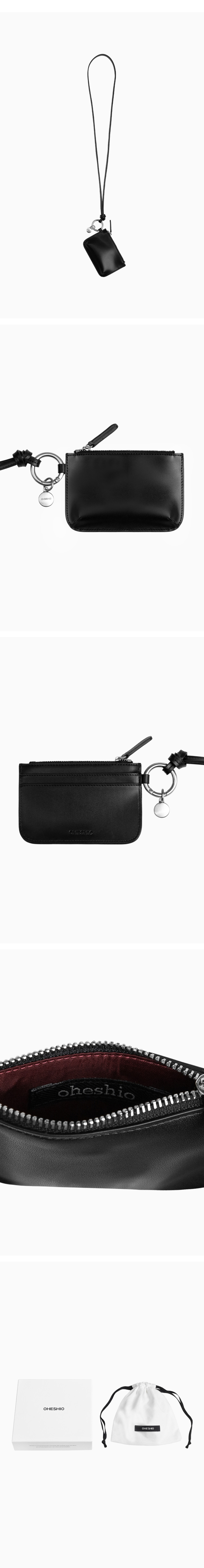 韓国商品/OHESHIO DOT CROSS CARD WALLET MUSINSA | OHESHIO DOT CROSS CARD WALLET, BLACK