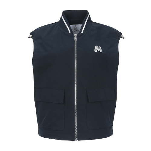 Shawl Collar Vest_Navy
