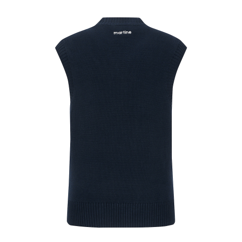 Argyle Knit Vest_Navy