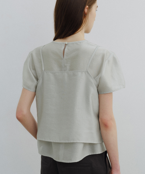 Shimmer layered блуза set