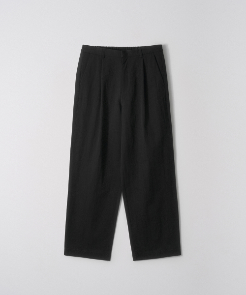 One-tuck Chino Wide Pants_Black