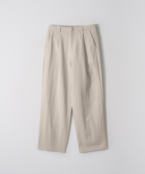 One-tuck Chino Wide Pants_Beige
