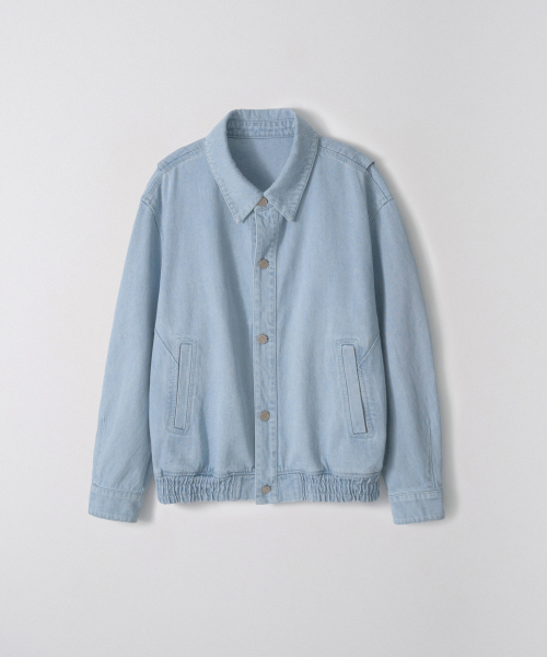 Denim Bomber Jacket_Sky Blue