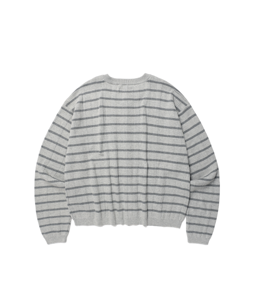 Укороченный кардиган ESS в полоску - Grey